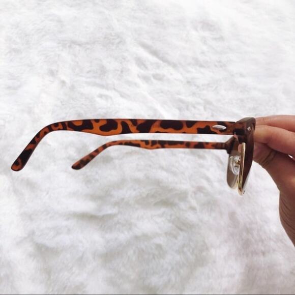 Harris Print & Gold Horn Rimmed Sunglasses - Picture 7 of 9